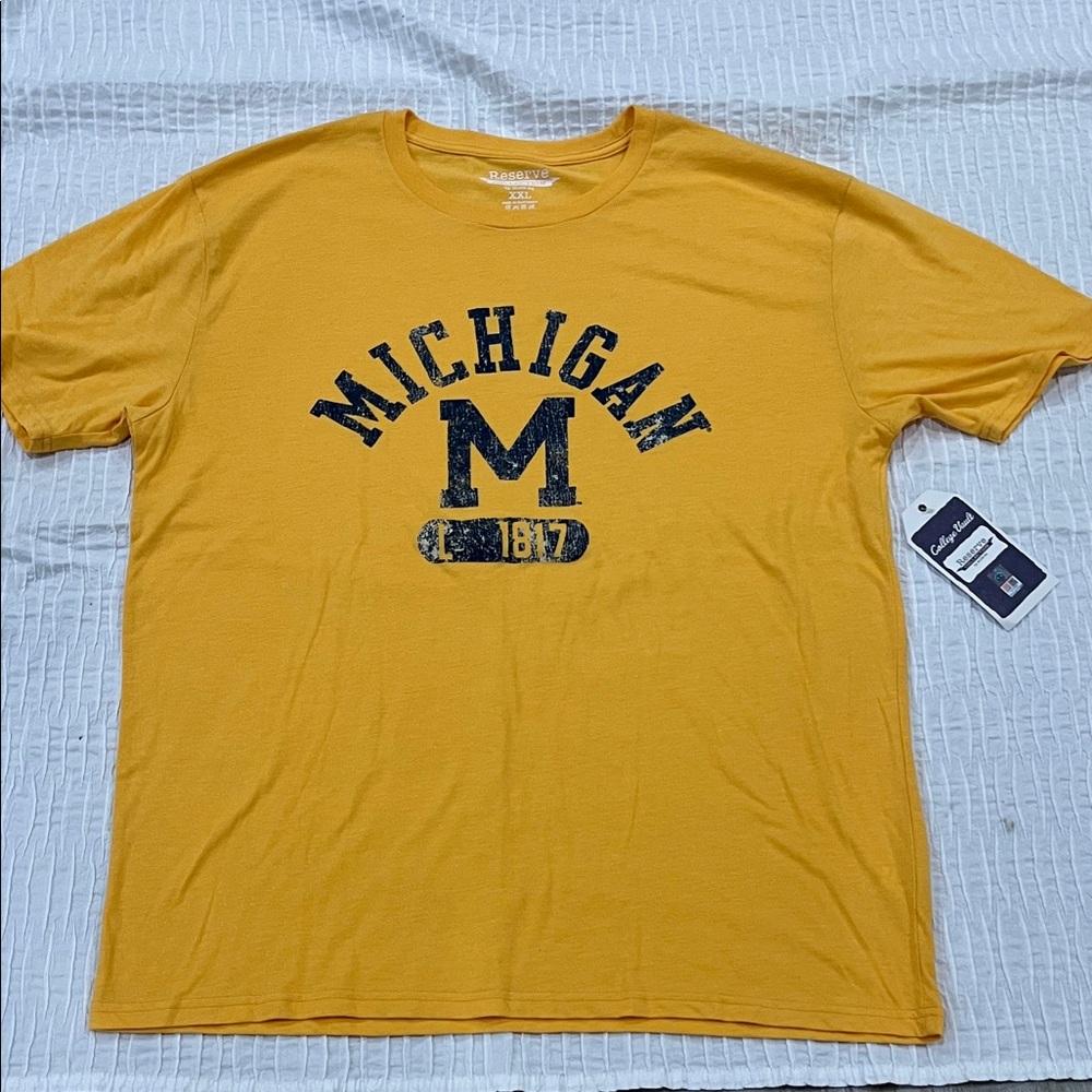 Michigan T-shirt graphic reserve collection XXL Yellow T-Shirt‎